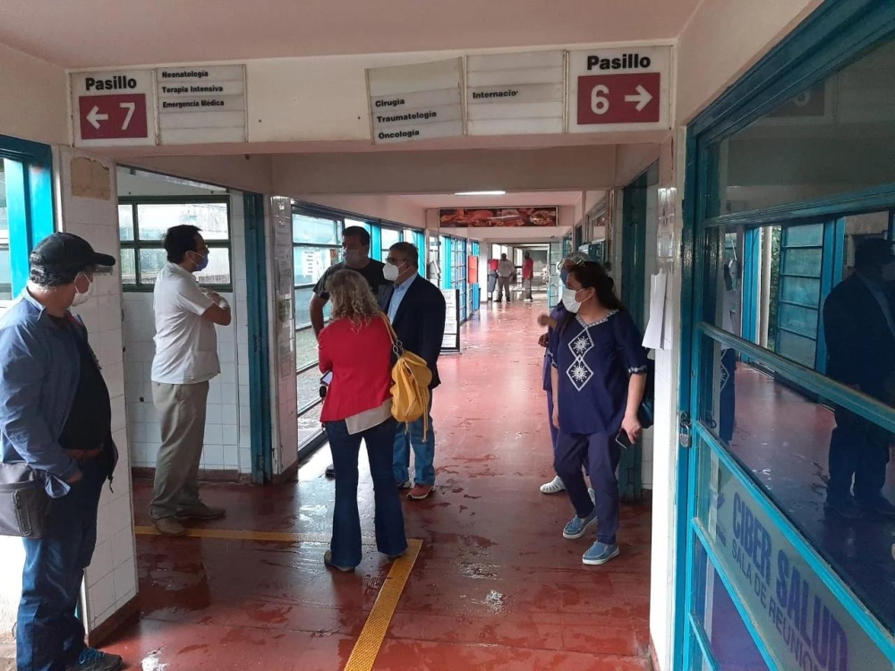 Raúl Jalil, Paladino y Nierderle recorren el hospital San Juan Bautista