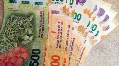 El Banco Central prevé emitir billetes de $20.000 y $50.000