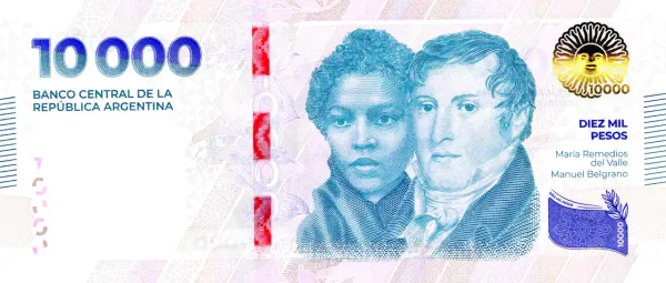 Ya circula el nuevo billete de $10.000: cómo detectar uno falso