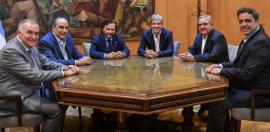 Jalil se reunió con Caputo y Francos por la reactivación de obras para la provincia