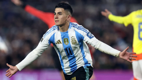 Con un hombre menos, Argentina empató 1-1 con Colombia con gol de Thiago Almada